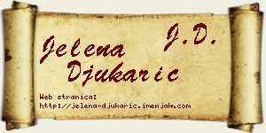Jelena Đukarić vizit kartica